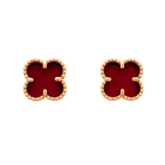 ヴァン・クリーフ＆アーペル(Van Cleef & Arpels) ヴァンクリーフ＆アーペル ピアス スウィート アルハンブラ 18KPG ピンクゴールド カーネリアン レッドレディースのサムネイル