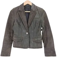 カルバンクラインジーンズ Calvin Klein Jeans 豚革 ピッグレザー 1B テーラードジャケット レディース import：M のサムネイル