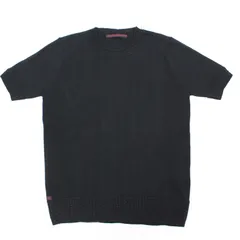 116)【未使用品/タグ付き】Mademoiselle NON NON マドモアゼルノンノン 半袖ニット 定価18,900円のサムネイル