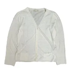 MAX MARA マックスマーラ エスマックスマーラ ピュアリネン 長袖 ロング丈 Ｖネック カーディガン 934103620700 レディース L 麻・リネン ホワイト 中古のサムネイル