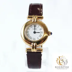 【Cartier】カルティエ マストコリゼ クォーツ Cal.157 SV925 純正革ベルト 純正Dバックル　ホワイト文字盤　箱有（中古C）のサムネイル
