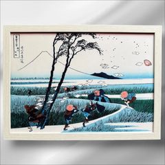 【新品】復刻木版画 葛飾北斎 富嶽三十六景 駿州江尻 松崎啓三郎作品 新品】復刻木版画 葛飾北斎 富嶽三十六景 駿州江尻 松崎啓三郎作品