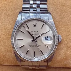 3連休限定‼️ROLEX ロレックス オイスターパーペチュアル デイトジャスト Ref.16220 シルバー文字盤 自動巻き メンズ 腕時計のサムネイル