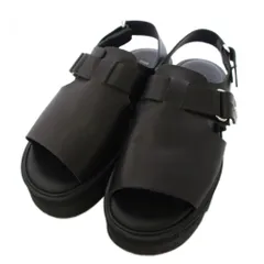ハイク HYKE ビューティフルシューズ BEAUTIFUL SHOES OPEN TOE SANDALS サンダル 厚底 ベルト 23.5cm 黒 ブラック 19308 /TKのサムネイル