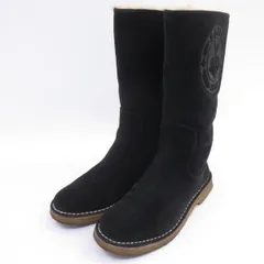 BALLY バリー ムートンブーツ サイズ:36E ブラック 箱無 レディース　※中古のサムネイル