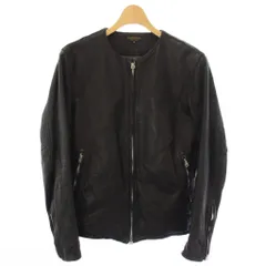 アボンタージ A VONTADE ライダース レザージャケット ノーカラー ジップアップ アウター S 黒 ブラック /TKのサムネイル