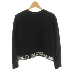ディースクエアード DSQUARED2 子供服 スウェット トレーナー 裾ロゴ 長袖 裏起毛 12Y 黒 ブラック /HNのサムネイル