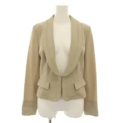 フォクシーニューヨーク FOXEY NEW YORK ショールカラージャケット アウター 40 ベージュ 24053 /YTのサムネイル