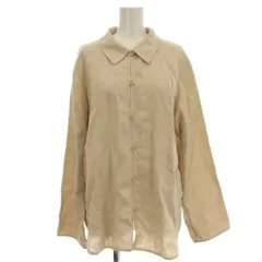 シンゾーン Shinzone 23SS LINEN SHIRT CARDIGAN FO BEIGE リネン シャツ ブラウス 麻 長袖 FO ベージュ 23MMSBL07 /☆Gのサムネイル