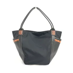 Beaugrand ボーグラン トートバッグ  JRA認定 クロコダイル使用 ナイロン×レザー    ブラック レディース / 240001208926のサムネイル