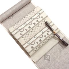 夏単衣」 アバカ 半幅帯 M+abaca 花繋ぎ 0988 - メルカリ