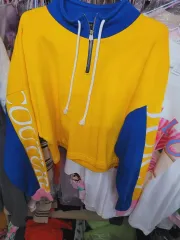 カラー バイカラー ハーフジップ スウェット JUICY COUTURE ジューシークチュール Sのサムネイル