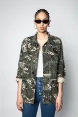 (新品) ZADIG&VOLTAIRE ザディグ・エ・ヴォルテール カーキ色 ジャケット XS/S サイズのサムネイル