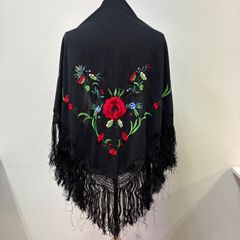 スペイン製 シルク100%マントン デ マニラ マントン フラメンコ - メルカリ
