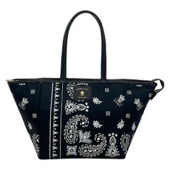 美品 ADMJ エーディーエムジェイ バンダナ柄 トートバッグ ペイズリー