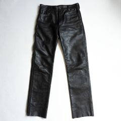 良品】666 Leather Wear レザーパンツ ブラック UK製 黒 - メルカリ