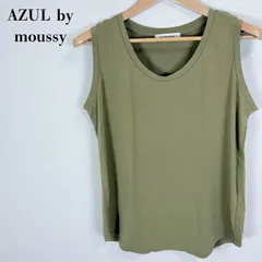 アズールバイマウジー ノースリーブ タンクトップ トップス カーキ Mサイズ AZUL BY MOUSSY 【000126】のサムネイル