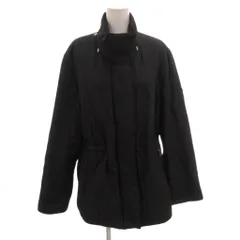 バルマン BALMAIN ダウンジャケット ブルゾン 比翼 ロゴ シルク 9 黒 ブラック /FF IBO100のサムネイル