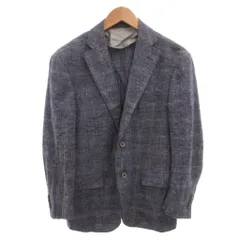コルネリアーニ Corneliani テーラードジャケット ブレザー シングル シルク カシミヤ混 2B 46 青 ブルー /FF IBO100のサムネイル