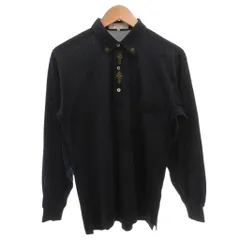 ランバン LANVIN スタジオ ポロシャツ 長袖 48 紺 ネイビー /FF IBO100のサムネイル