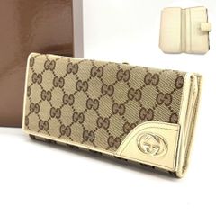 毎日の装いに格を添える】 GUCCI 長財布 GGキャンバス インター