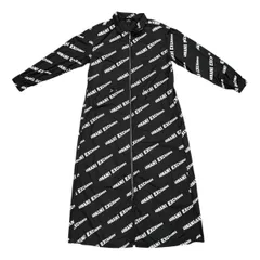 ☆アルマーニ エクスチェンジ ジャケット ロゴプリント ロングコート 3RYL08 YNJXZ Sサイズ ブラック メタリックホワイト ARMANI EXCHANGEのサムネイル
