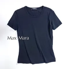 kS30 Max Mara BODY WEAR クルーネックTシャツ 半袖 ストレッチ性◎ 黒タグ ブラック 黒 マックスマーラのサムネイル
