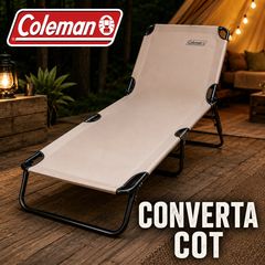 美品 Coleman CONVERTA COT コンバータコット オリーブ - メルカリ