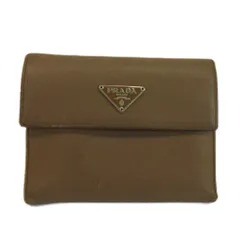 プラダ PRADA 財布 三つ折り サフィアーノレザー 三角ロゴプレート