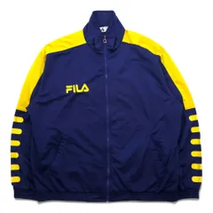 FILA 90年代 トラックジャケット ジャージ XXL ネイビー ポリエステル ロゴ刺繍のサムネイル