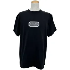 クリスチャン・ディオール Christian Dior ロゴ刺繍半袖Tシャツ 343J696C0554 ブラック コットン メンズ 半袖Ｔシャツのサムネイル