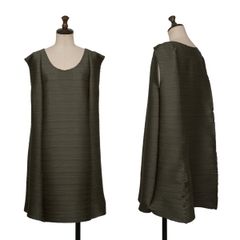 プリーツプリーズPLEATS PLEASE 横プリーツノースリーブチュニック