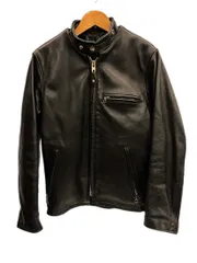 ショット SCHOTT 641 スタンドカラー シングル ライダース 裏地ボアベスト ライナー付き レザージャケット 黒 サイズ34 ジャケット ブラック 101MT-6572のサムネイル