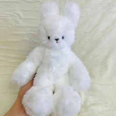 手作り うさぎ ぬいぐるみ ハンドメイド 白うさぎ 兎 もこもこ