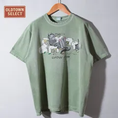 00s クレイジーシャツ CrazyShirts クリバンキャット Kliban Cat Tシャツ M 大きめ グリーン ヴィンテージ Vintage Y2K あいみょん アニマル キャット Cat 両面プリント 古着 b7016のサムネイル