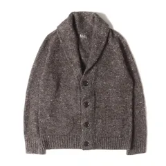 【美品】Three Dots スリードッツ カーディガン ヘザーブラウン ショールカラー リネン混 メランジ ニット カーディガン トップス セーター【メンズ】【中古】のサムネイル
