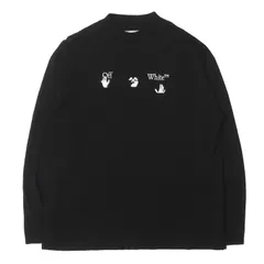 OFF-WHITE オフホワイト Tシャツ ブラック 黒 サイズ:M 20AW オーバーサイズ モックネック ロングスリーブ Tシャツ OMAB032E20JER005 トップス カットソー 長袖【メンズ】【中古】のサムネイル
