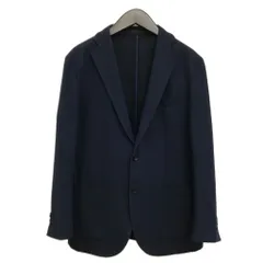 メーカーズシャツ カマクラ MAKER'S SHIRT 鎌倉 鹿の子 サマー ジャケット テーラード ブレザー ウール ナイロン L ネイビーのサムネイル