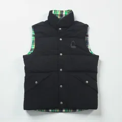 SIERRA DESIGNS 60/40クロス リバーシブル ダウン ベスト S ブラック グリーン チェックのサムネイル