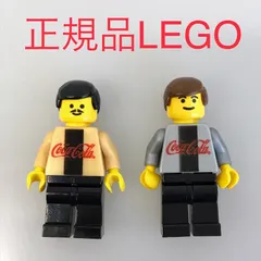 正規品 中古 LEGO レゴ コカコーラ　サッカーコレクション  ミニフィグ　シークレット　A　B　2個　まとめ売り N0-487 ※オールドレゴ　ゴールド　シルバー　金　銀　cc4471　cc4472 361のサムネイル
