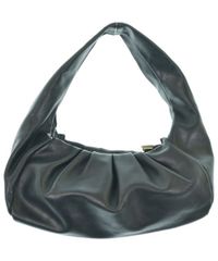 美品】AULENTTI レザーハンドバッグ A4 ゴールド金具 南京錠付 黒 