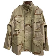 アルファ インダストリーズ ALPHA INDUSTRIES 80's 90's USA製 M-65 デザートカモ ジャケット ベージュ MEDIUM REGULARサイズ 201MT-6341 VB