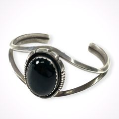 インディアンジュエリー オニキス 5連ブレスレット ナバホ族 ジミー