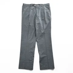BURBERRY LONDON 日本製 スラックス パンツ XL グレー タック プリーツのサムネイル