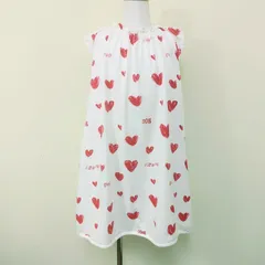 女の子 ノースリーブワンピース ハート柄 100 110 120cm ニコフラート 新品のサムネイル