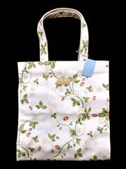 【未使用】WEDGWOOD ウェッジウッド ワイルドストロベリー トートバッグ 日本製 A4対応 花柄 約30cm ★のサムネイル