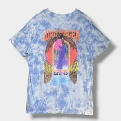90s Wrangler タイダイ Tシャツ シングルステッチ M ブルー プリント USA ヴィンテージ アメカジのサムネイル