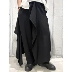 GROUND Y(Yohji Yamamoto) 25SS TA／PE Crepe De Chine Bound Skirt Pants 3WAYラップスカートワイドパンツ 8069000147483のサムネイル