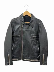 アンダーカバー UNDERCOVER 17AW WELCOME TO FEAR CITY USED加工 グラフィック プリント ダブル ライダース ジャケット UCS8202-2 2 黒 ブラック ブランド古着ベクトル中古260718のサムネイル