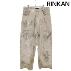 バレンシアガ  23SS  745223 TBP47 グラフィティバギーデニムパンツ メンズ Mのサムネイル